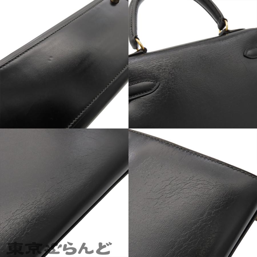 HERMES（エルメス） ミニケリー 〇T刻印 ブラック ゴールド金具 