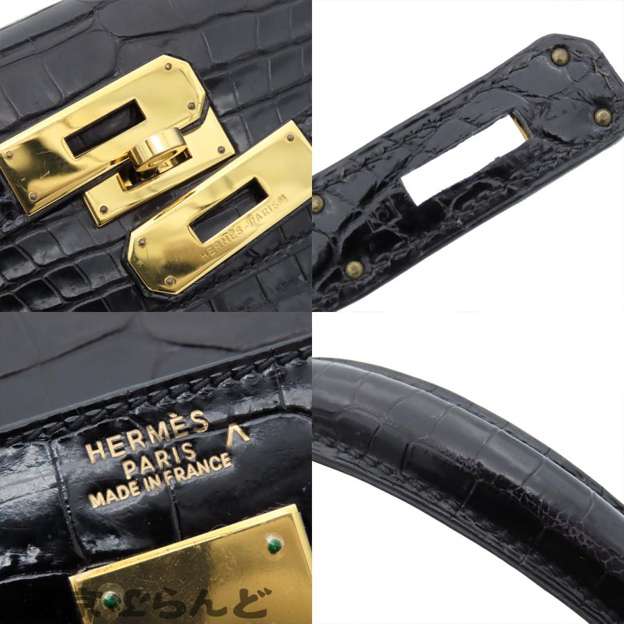 HERMES（エルメス） ケリー 32 □B刻印 ブラック 黒 ゴールド金具