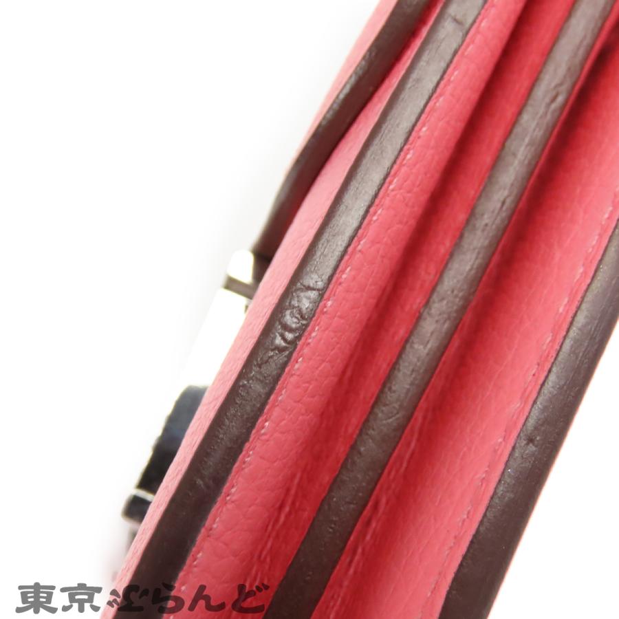 エルメス HERMES コンスタンス コンパクト C刻印 ローズアザレ シルバー金具 エバーカラー 二つ折り財布 レディース 101850682の画像