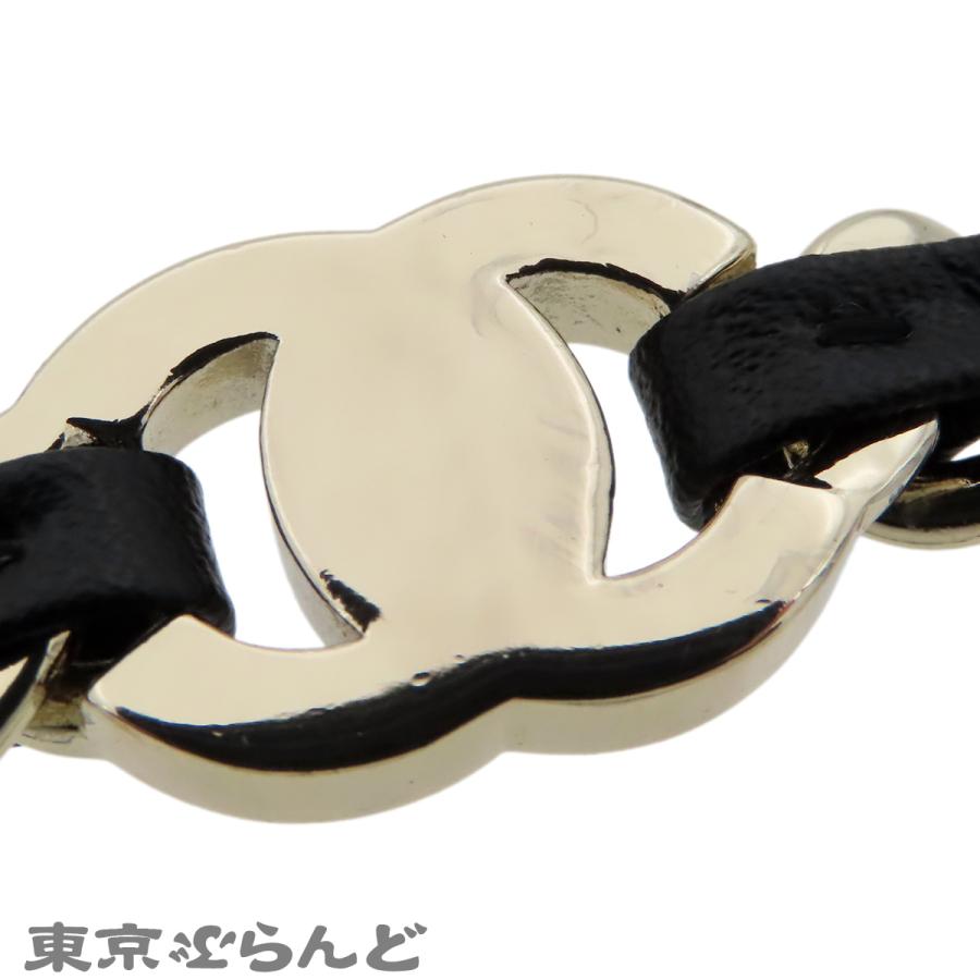 CHANEL（シャネル） チェーンベルト ゴールドxブラック メタル レザー