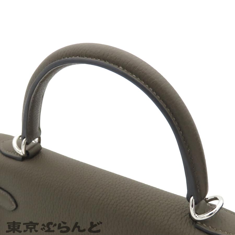 HERMES ケリーシルバー金具ブラウンリード 新品未使用 HERMES（エルメス） ケリー 25 K刻印 ヴェールロデン シルバー金具