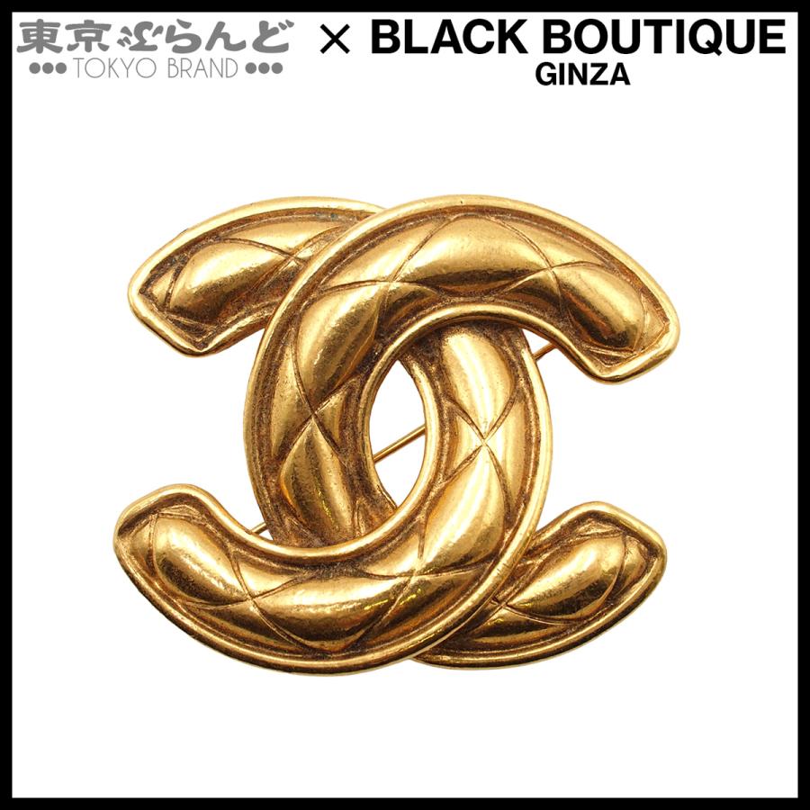 CHANEL（シャネル） ブローチ ゴールド メタル ココマーク マトラッセ