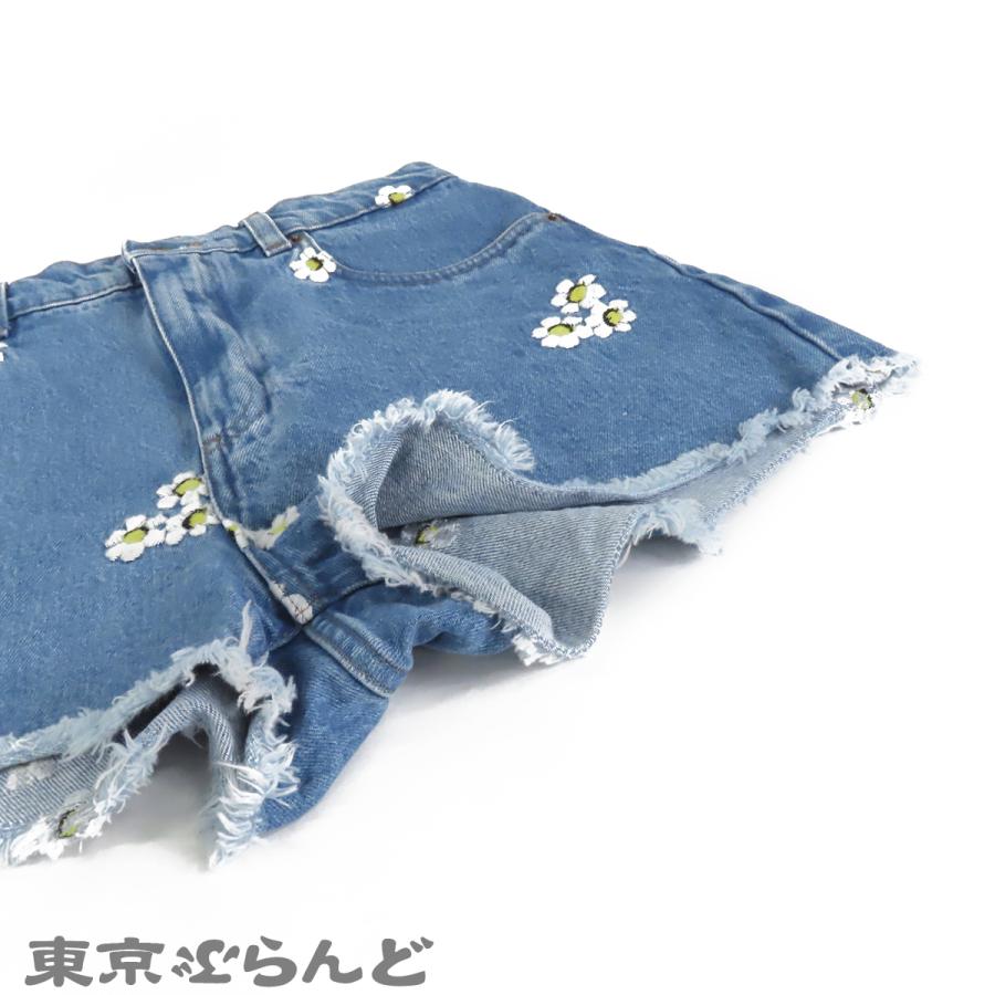 miu miu（ミュウミュウ） デニム ショートパンツ ブルー コットン