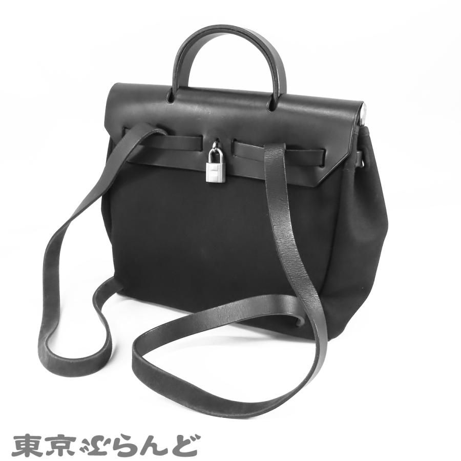HERMES（エルメス） エールバッグ アド PM □G刻印 ブラック シルバー