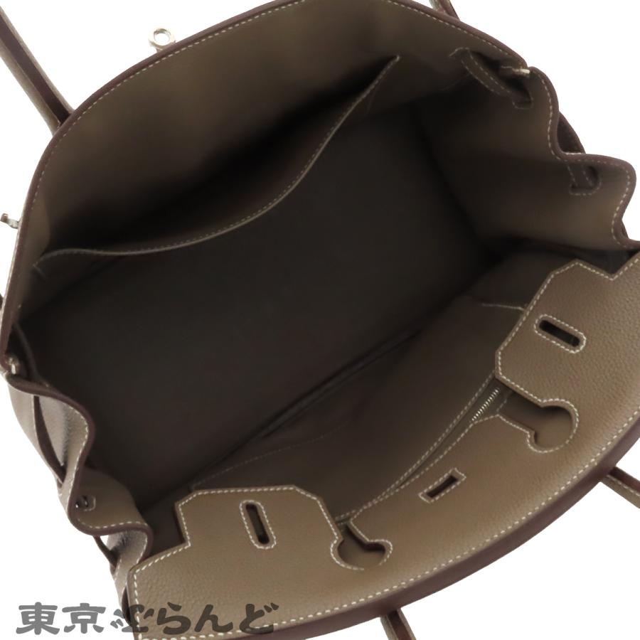 ハンドバッグ 本革バッグ30エトゥープ　シルバー金具 HERMES（エルメス） バーキン 30 □N刻印 エトゥープ シルバー金具