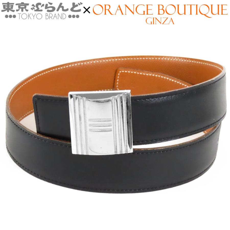 HERMES（エルメス） カデナ ベルト □B刻印 ゴールドxブラック