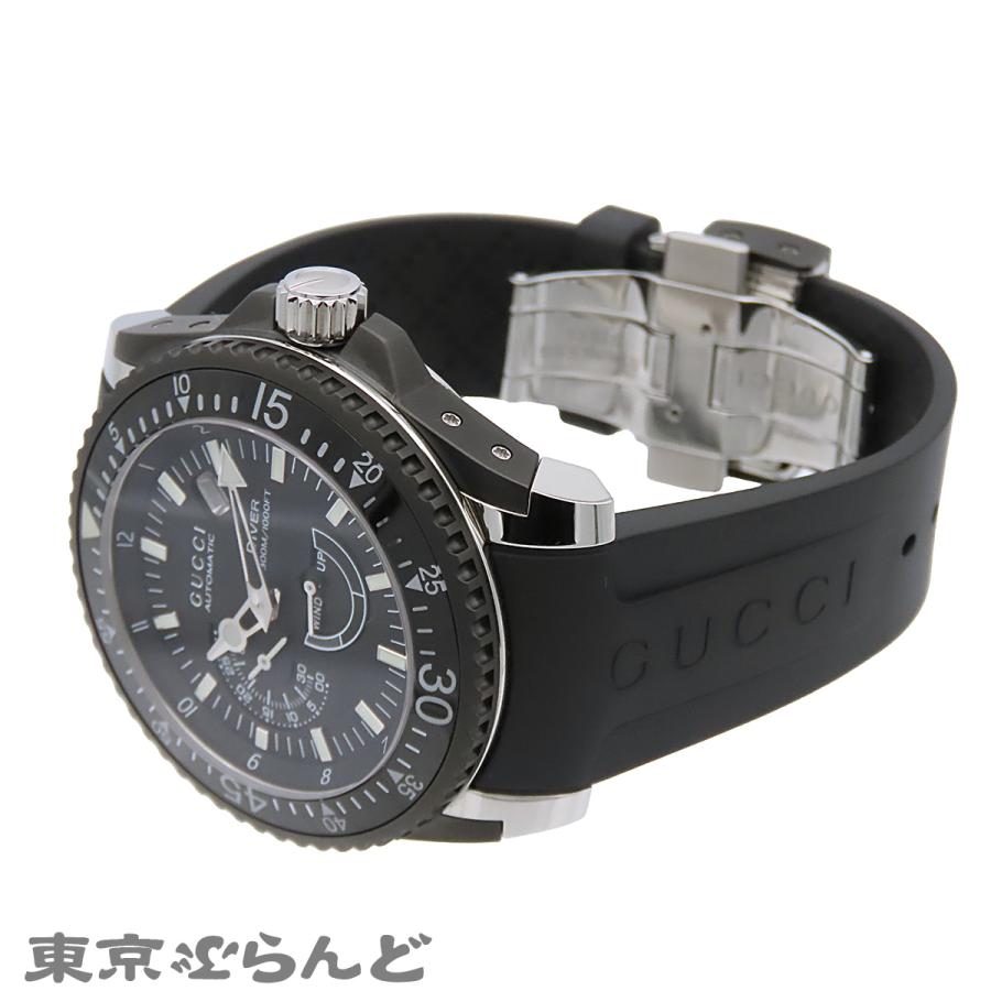 グッチ GUCCI（グッチ） ダイブウォッチ YA136201 136.2 ブラック SS ラバー
