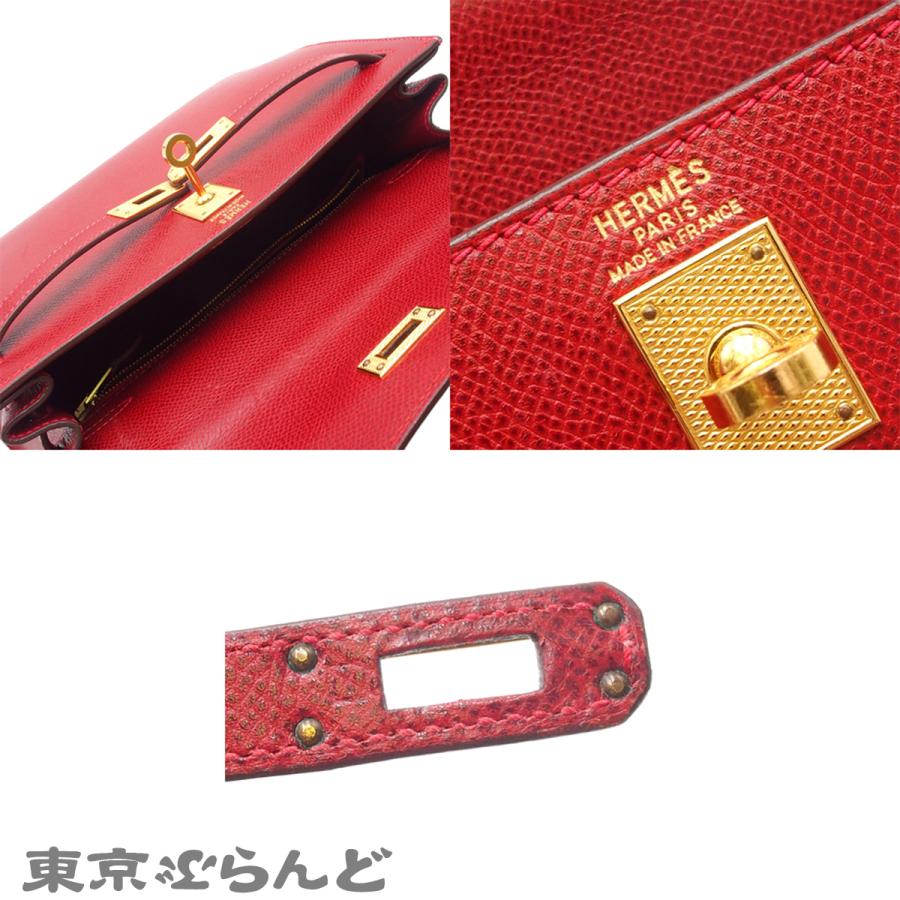 HERMES（エルメス） ケリー25 ギロッシュ金具 □I刻印 ルージュヴィフ