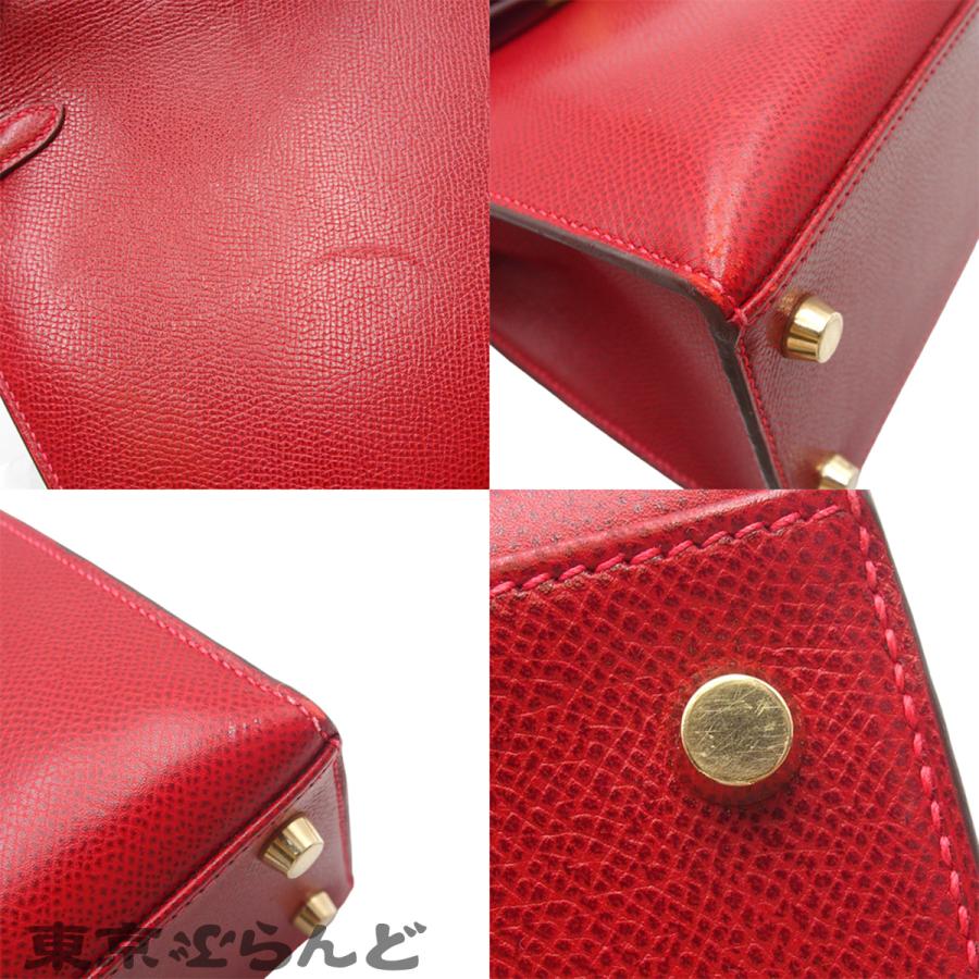 エルメス HERMES クリックH21 D刻印 ルージュクー/ゴールド金具 エバーカラー レディース ショルダーバッグ HERMES（エルメス） ケリー25 ギロッシュ金具 □I刻印 ルージュヴィフ