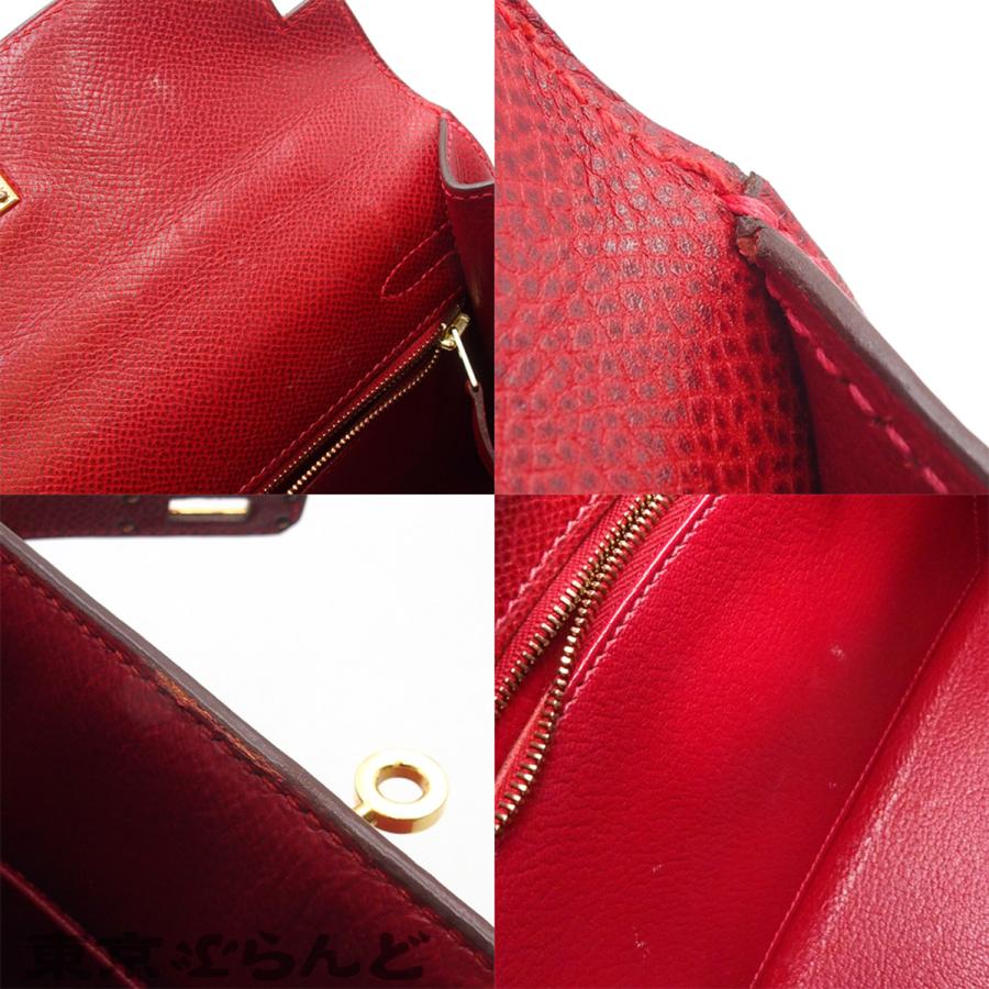 HERMES（エルメス） ケリー25 ギロッシュ金具 □I刻印 ルージュヴィフ