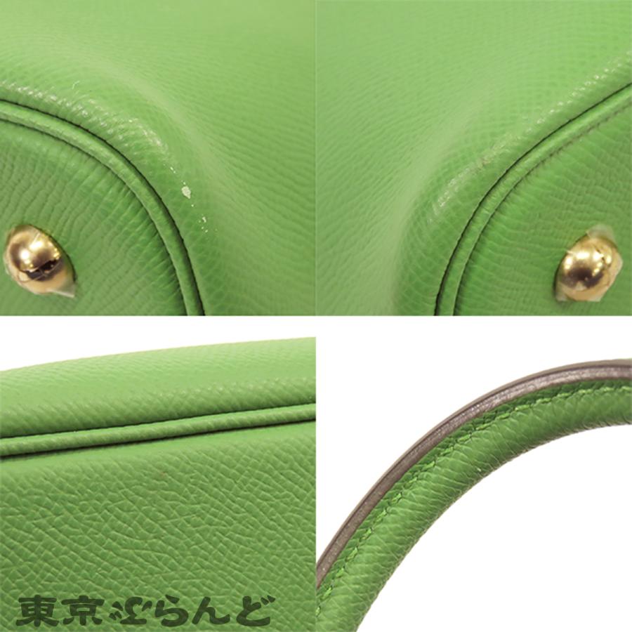 エルメス HERMES ボリード 1923 30 B刻印 ヴェールユッカ ゴールド金具 エプソン 2WAY ハンドバッグ ショルダーバッグ レディース 101853378の画像