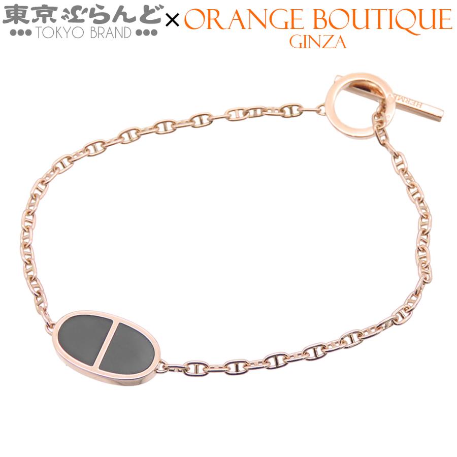 HERMES エルメス キョウト ブレスレット ゴールド×ブラック エルメス