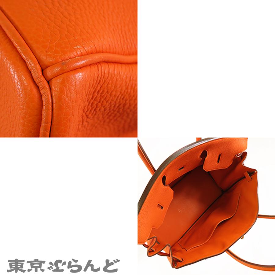 HERMES（エルメス） バーキン 40 □H刻印 オレンジ ゴールド金具 トゴ