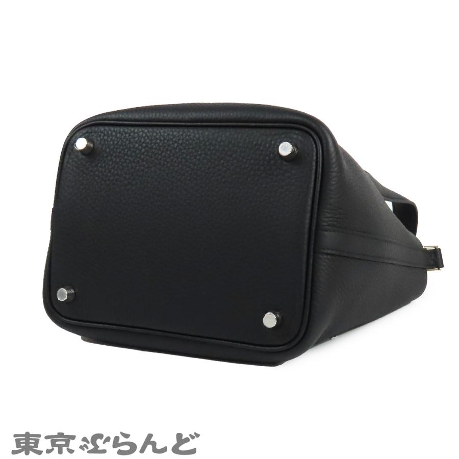 エルメス HERMES ピコタンロック PM K刻印 ブラック 黒 シルバー金具 トリヨン ハンドバッグ レディース 未使用 101855317の画像