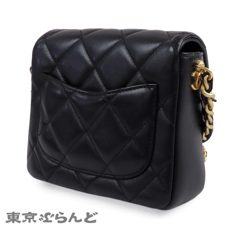 シャネル CHANEL チェーンショルダーバッグ AS2733 ブラック 黒 ゴールド金具 ラムスキン マトラッセ ミニ レディース 101855477_1