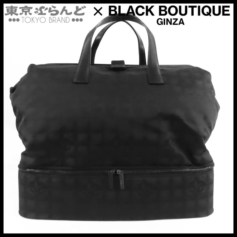 CHANEL N°1 de CHANEL ボストンバッグ ブラック CHANEL（シャネル） ニュートラベルライン ボストンバッグ ブラック 黒