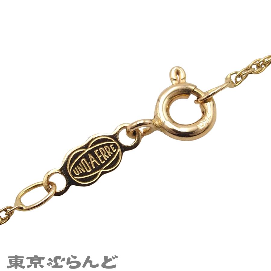 ウノアエレ UNOAERRE チェーンネックレス イエローゴールド K18YG 39cm