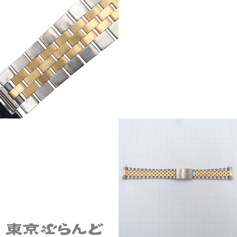 ロレックス ROLEX 純正 替え ジュビリーブレスレット デイトジャスト 16013 16233等用 ラグ幅20mm 62523H シルバーxイエローゴールド SS K18YG メンズ 101856482の画像