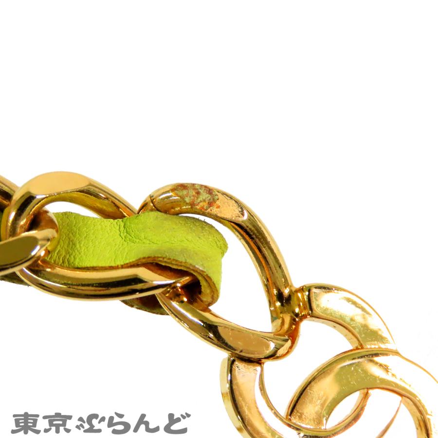 CHANEL⭐︎シャネル⭐︎チェーンベルト⭐︎ココマーク⭐︎ゴールド⭐︎ CHANEL（シャネル） ココマーク チェーンベルト ゴールドxイエロー