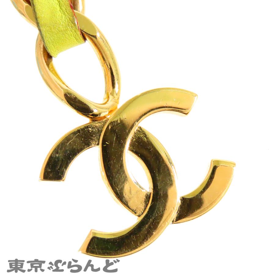 CHANEL（シャネル） ココマーク チェーンベルト ゴールドxイエロー