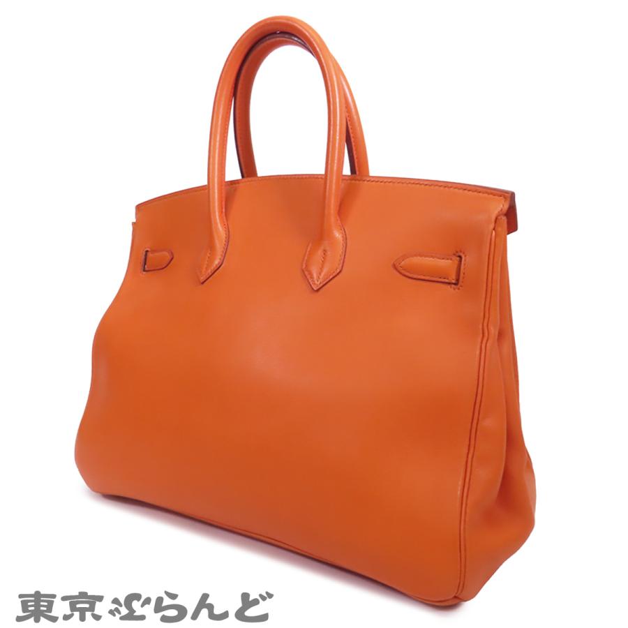 HERMES（エルメス） バーキン 35 □A刻印 オレンジ ゴールド金具