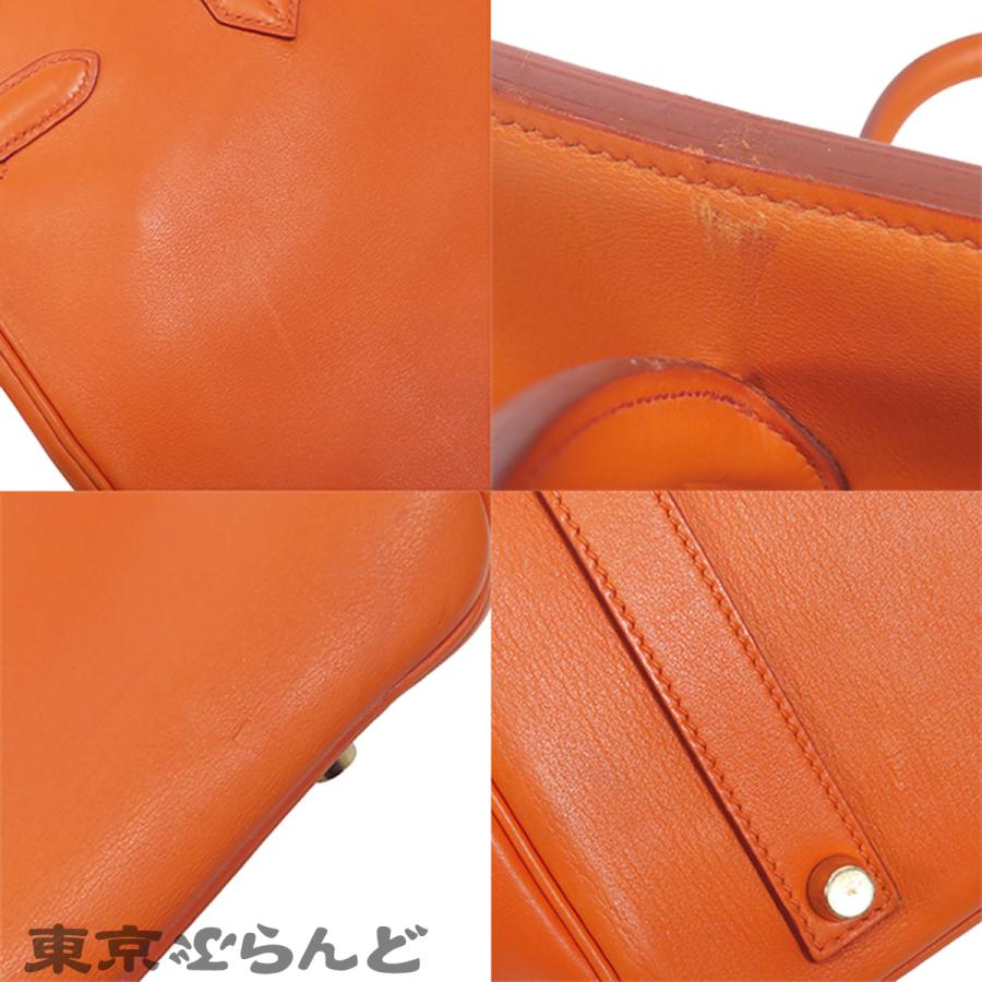 HERMES（エルメス） バーキン 35 □A刻印 オレンジ ゴールド金具