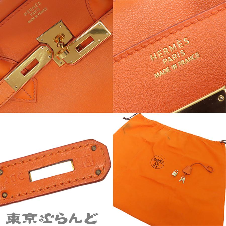 HERMES（エルメス） バーキン 35 □A刻印 オレンジ ゴールド金具