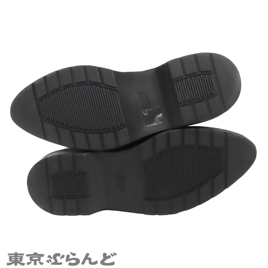 CELINE（セリーヌ） クリーパーシューズ ブラック レザー ハラコ 