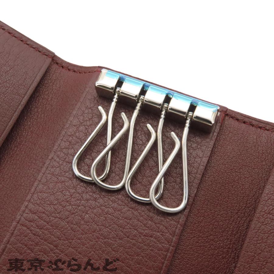 Cartier カルティエ キーケース 4連 マストライン レザー ボルドー Cartier（カルティエ） キーケース ボルドー レザー 4連 マストライン