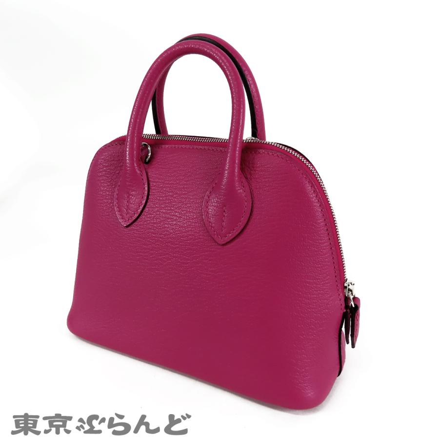 エルメス HERMES ボリード 1923 ミニ C刻印 トスカ シルバー金具 シェーブル 2way ショルダーバッグ ハンドバッグ レディース 101857537の画像