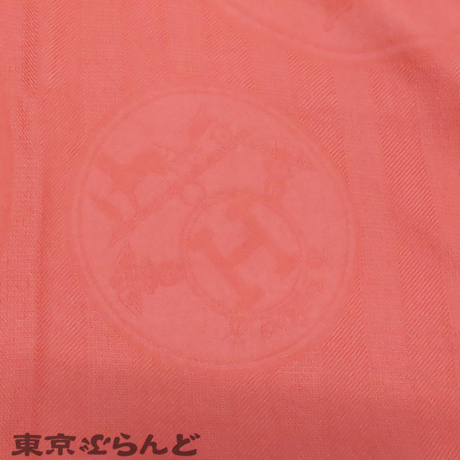 HERMES（エルメス） ニューリブリス ストール ROSE GLOSS コーラル