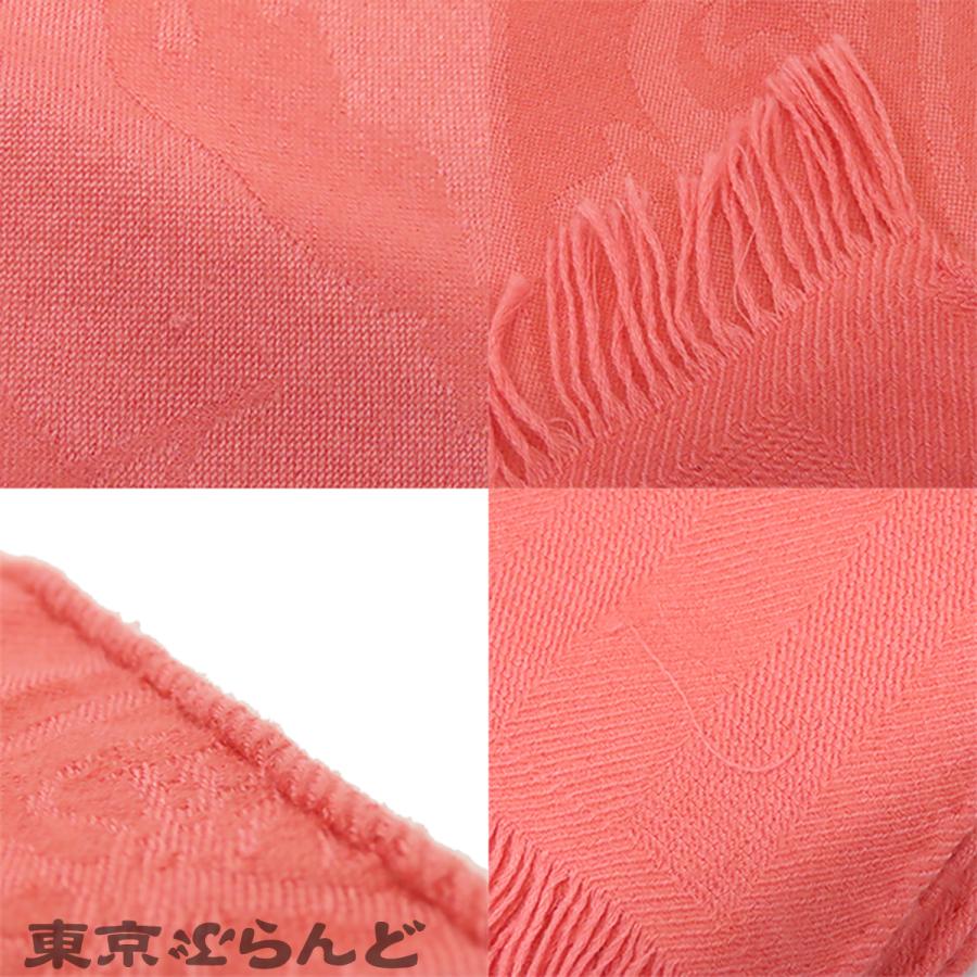 HERMES（エルメス） ニューリブリス ストール ROSE GLOSS コーラル