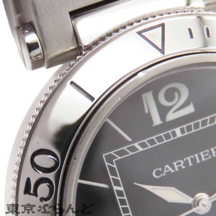 Cartier（カルティエ） パシャ シータイマー W31077M7 ブラック SS 箱