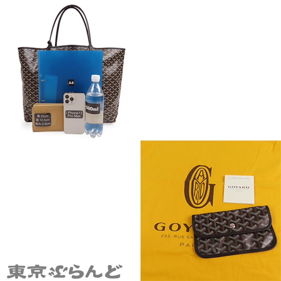 GOYARD（ゴヤール） サンルイ GM ブラックxブラウン PVCコーティング