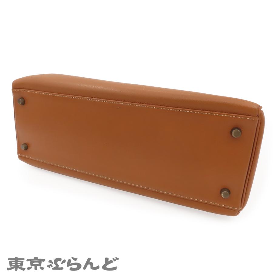 エルメス HERMES ケリー 35 〇U刻印 ゴールド ゴールド金具 クシュベル 内縫 2wayハンドバッグ ショルダーバッグ レディース ヴィンテージ 101858406の画像
