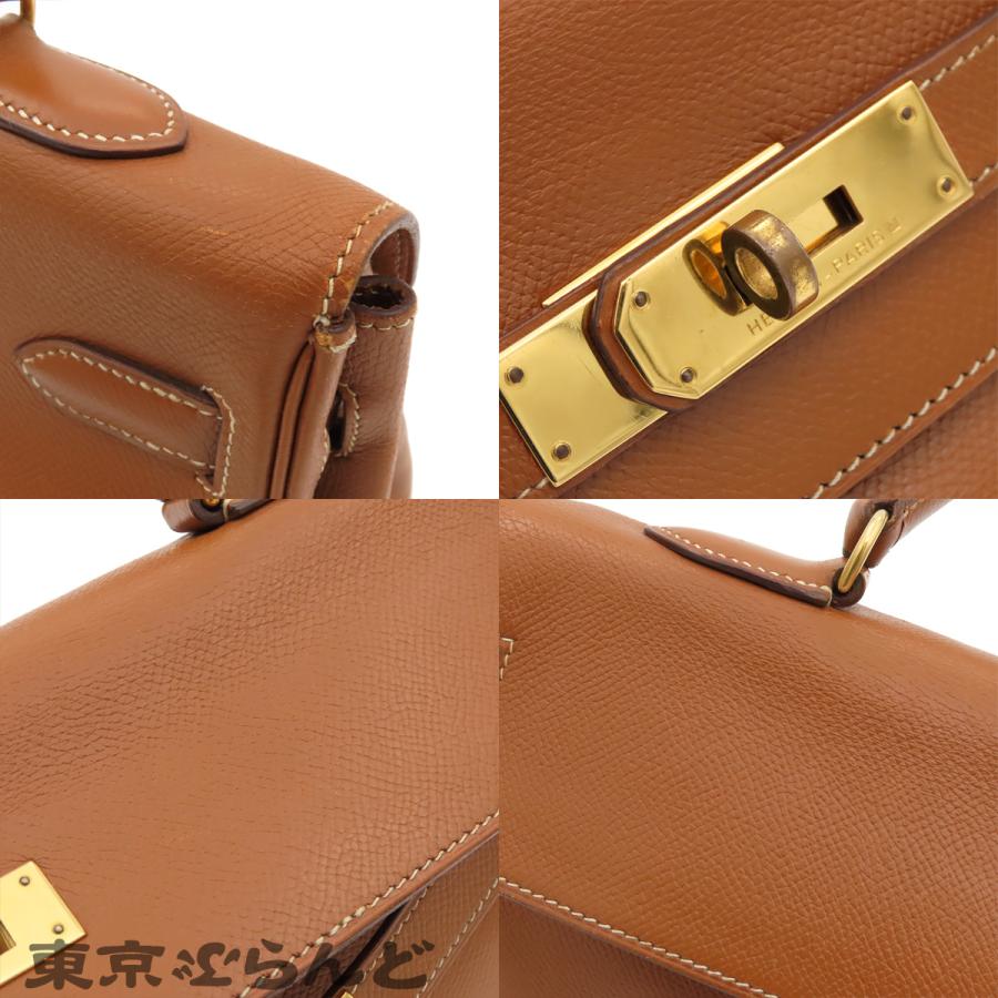 エルメス HERMES ケリー 35 〇U刻印 ゴールド ゴールド金具 クシュベル 内縫 2wayハンドバッグ ショルダーバッグ レディース ヴィンテージ 101858406の画像