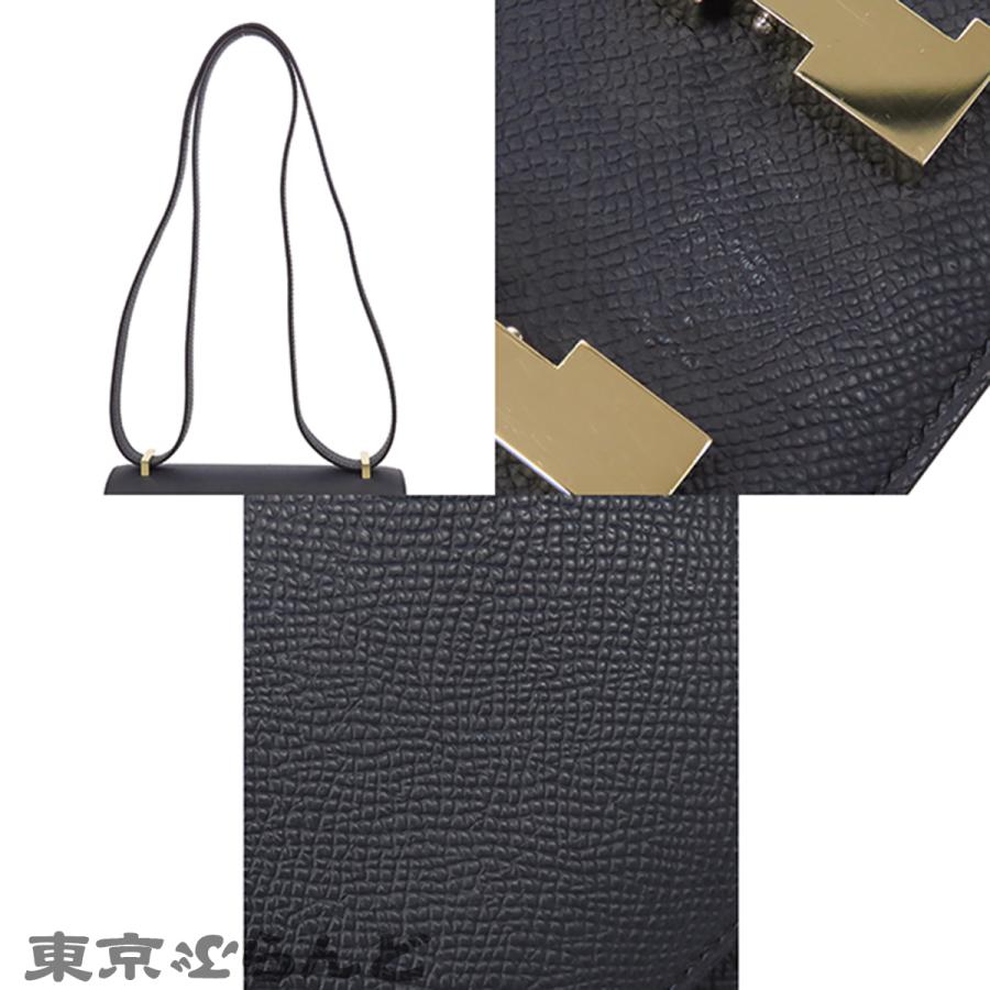 エルメス HERMES コンスタンス3ミニミロワール B刻 グラファイト ゴールド金具 エプソン レディース ショルダーバッグ HERMES（エルメス） コンスタンス 3 ミニ ミロワール B刻印 ブルー
