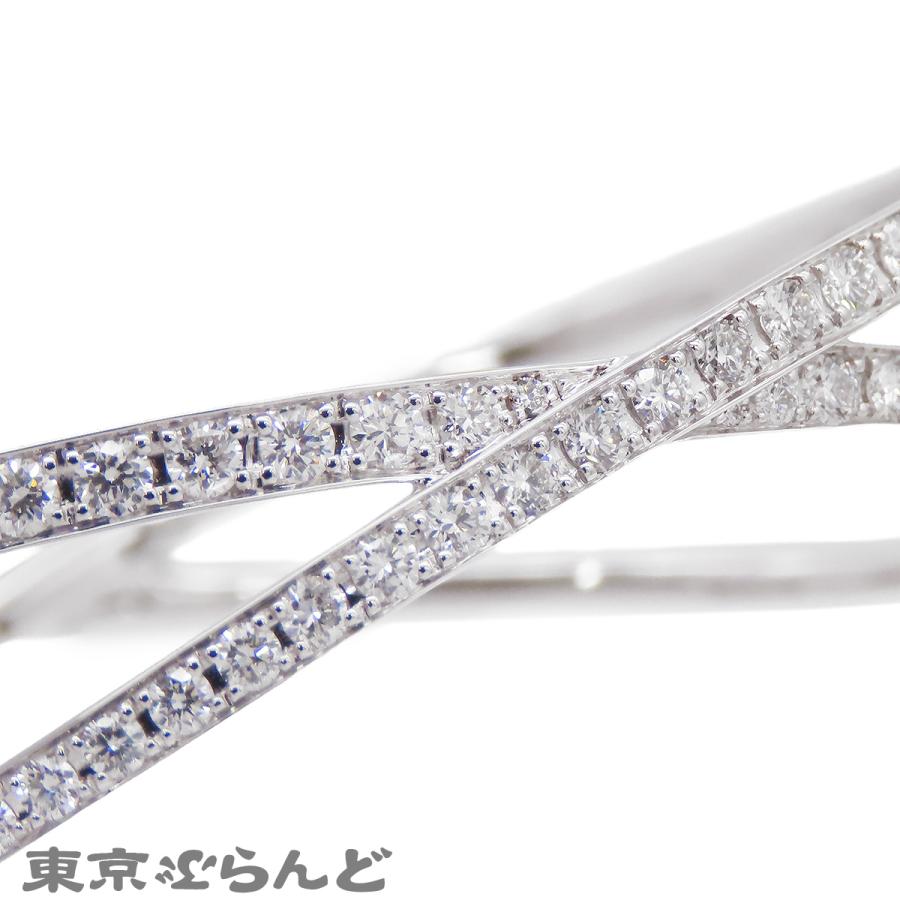 グラフ GRAFF キス パヴェ ダイヤモンド バングル ホワイトゴールド