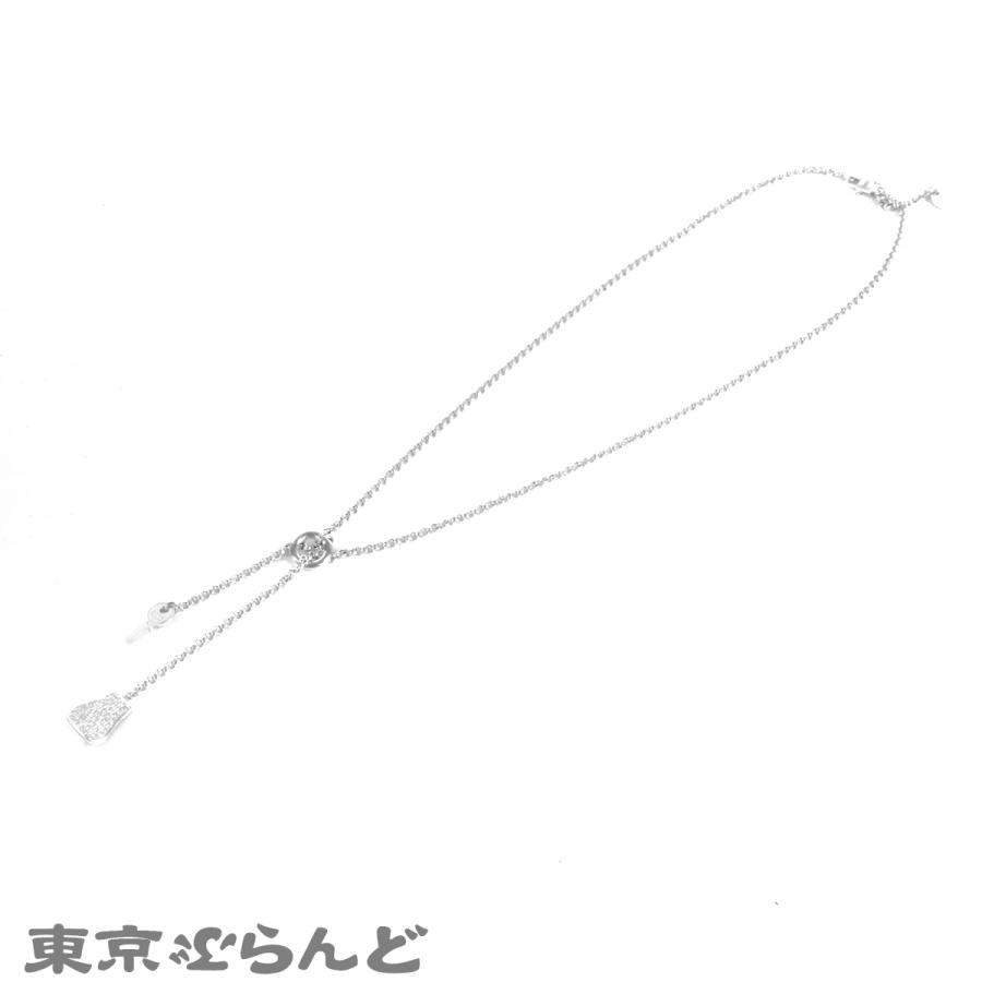 エルメス HERMES ケリー クロシェット PM ホワイトゴールド K18WG ダイヤモンド 0.53ct 104石 ネックレス レディース 仕上済 101858966
