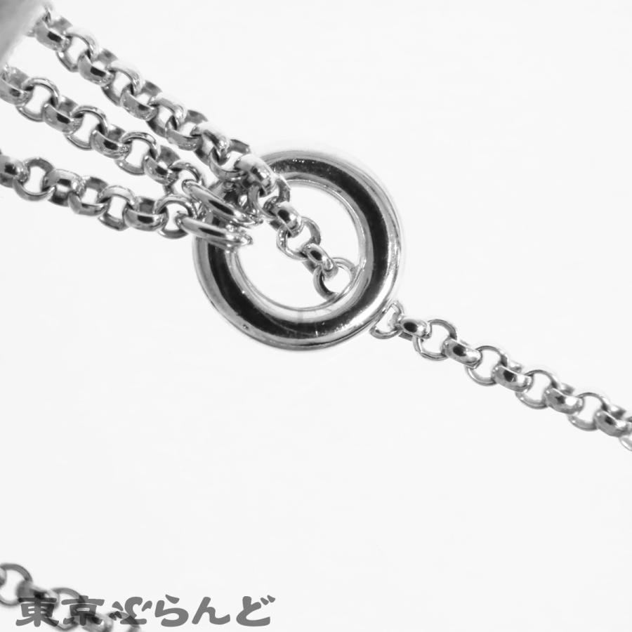 エルメス HERMES ケリー クロシェット PM ホワイトゴールド K18WG ダイヤモンド 0.53ct 104石 ネックレス レディース 仕上済 101858966