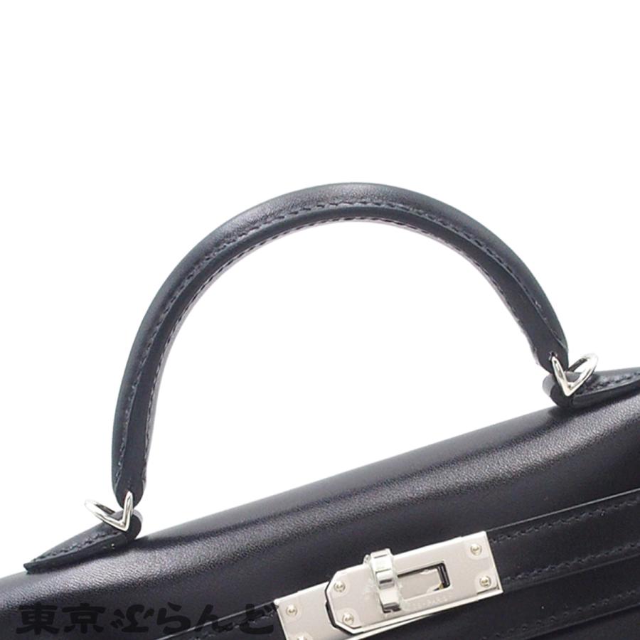 HERMES（エルメス） ミニケリー 2 B刻印 ブラック シルバー金具