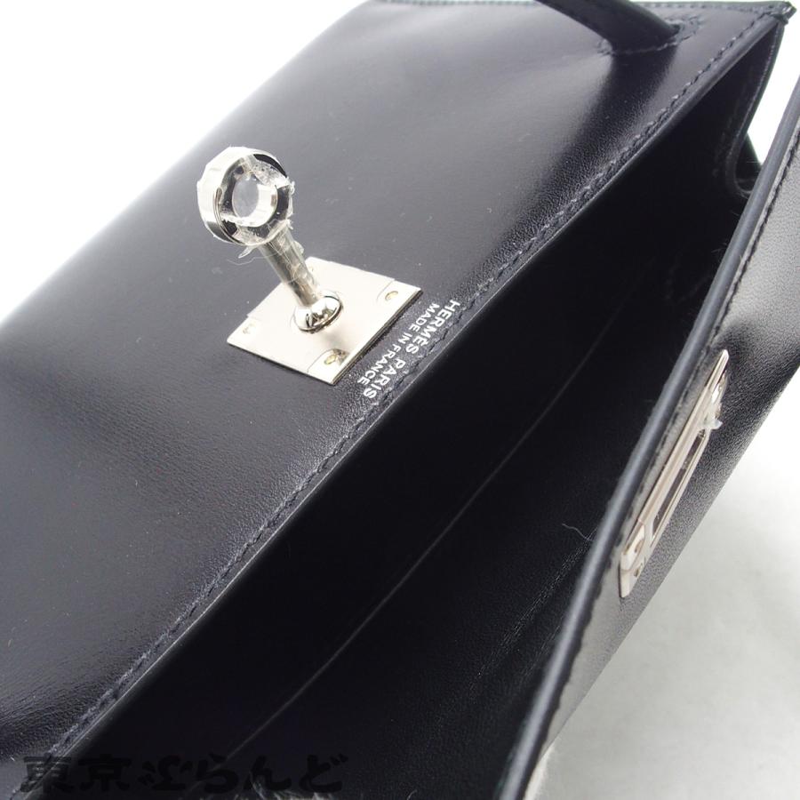 HERMES（エルメス） ミニケリー 2 B刻印 ブラック シルバー金具