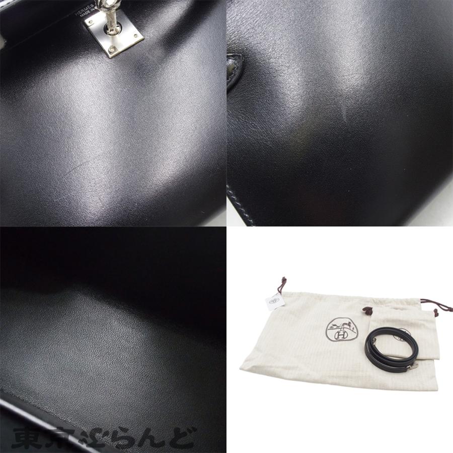 HERMES（エルメス） ミニケリー 2 B刻印 ブラック シルバー金具