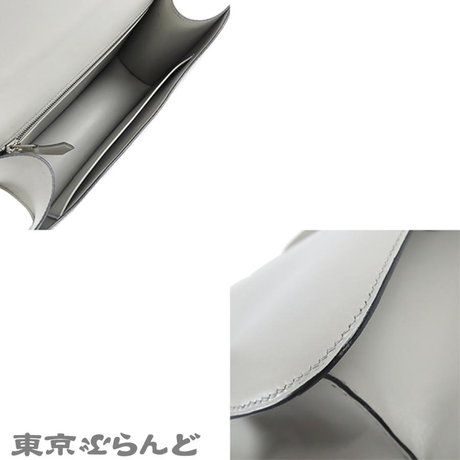 エルメス HERMES コンスタンス □B刻印 グレー シルバー金具 ボックスカーフ ショルダーバッグ レディース 101859758の画像