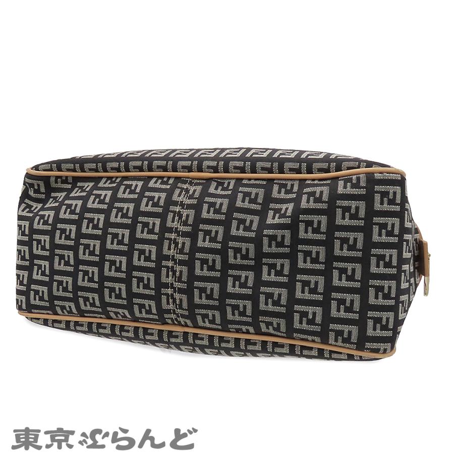 FENDI（フェンディ） ズッキーノ 8BN005 ブラックxシルバーxベージュ