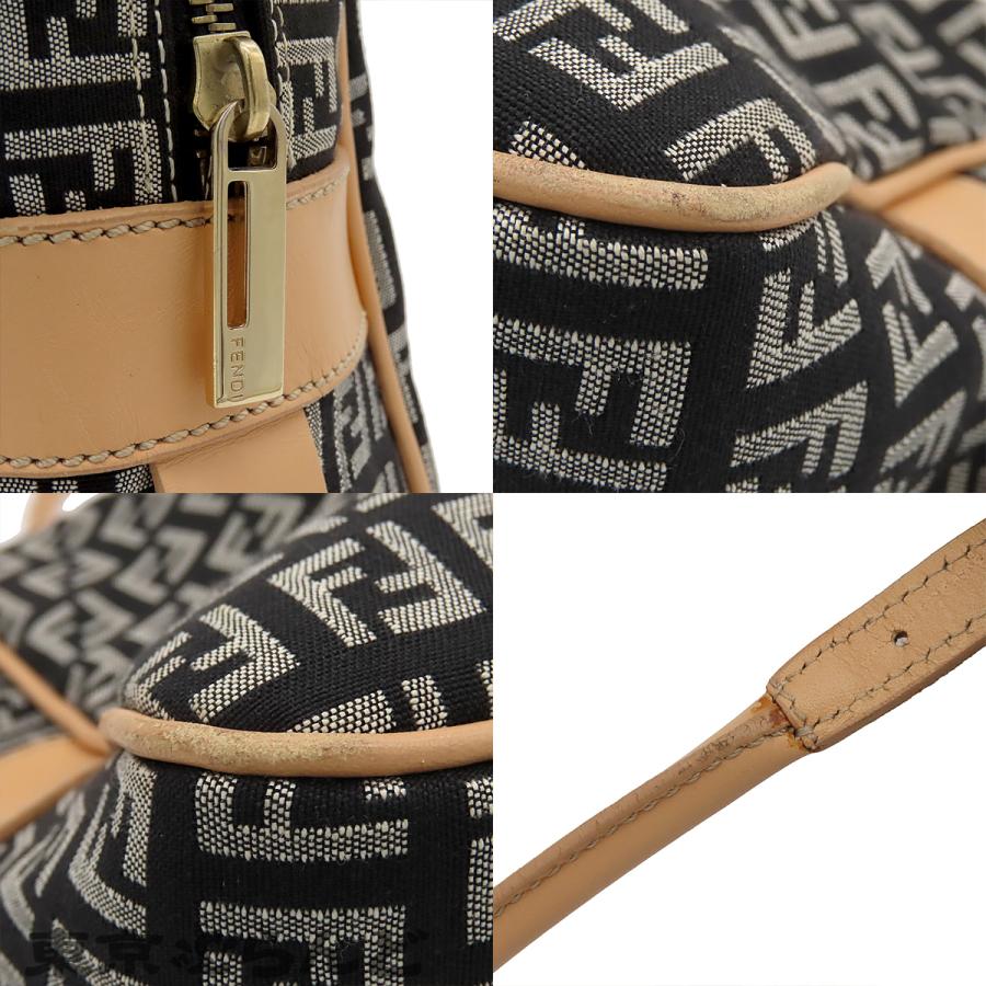 FENDI（フェンディ） ズッキーノ 8BN005 ブラックxシルバーxベージュ