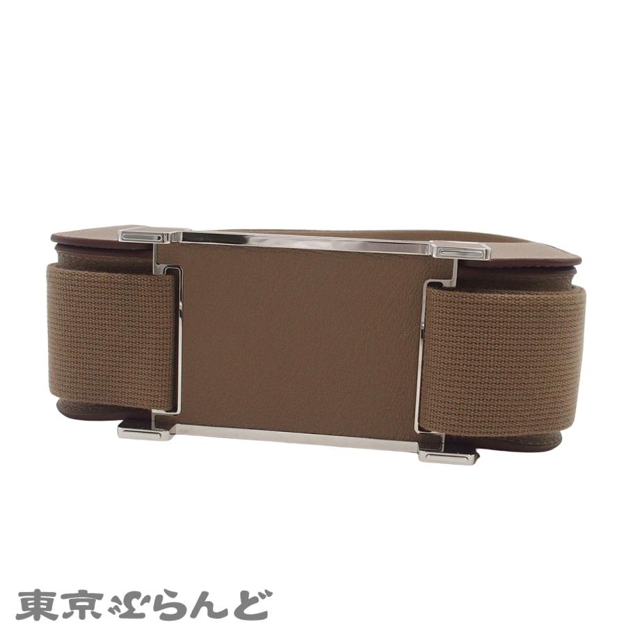 エルメス HERMES ゲタ W刻印 エトゥープ シルバー金具 シェーブル 2024年 ショルダーバッグ レディース 101860040の画像