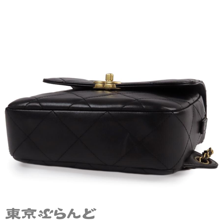 シャネル CHANEL バックパック ブラック 黒 ゴールド金具 ラムスキン マトラッセ リュック・デイパック レディース 101860599の画像