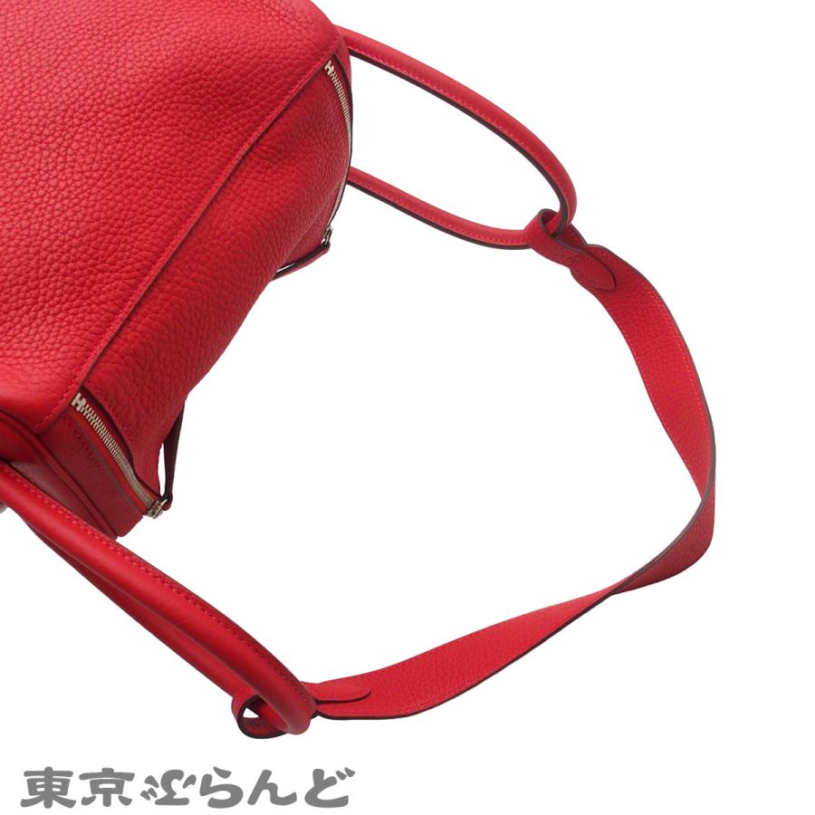 エルメス HERMES リンディ 26 A刻印 ルージュカザック シルバー金具 トリヨンクレマンス 2WAY ハンドバッグ ショルダーバッグ 2017年 レディース 101860976の画像