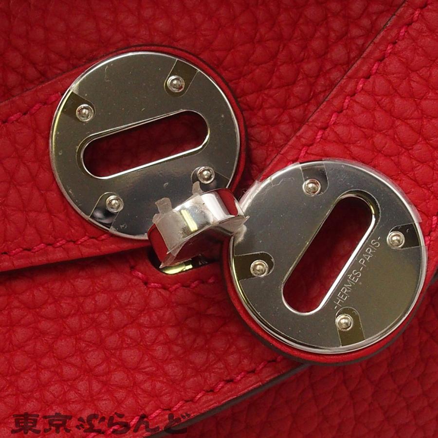 エルメス HERMES リンディ 26 A刻印 ルージュカザック シルバー金具 トリヨンクレマンス 2WAY ハンドバッグ ショルダーバッグ 2017年 レディース 101860976の画像